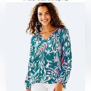 Lilly Pulitzer Charleigh Top in Tidal Wave It’s Prime Time- Large